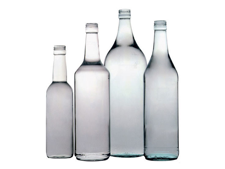 glass bottles of wine